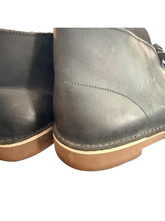 Clarks Mens Bushacre 2 Chukka Boot Navy 10 M Affordable  Clarks Mens Bushacre 2 Navy Leather Chukka Boots Size 12
